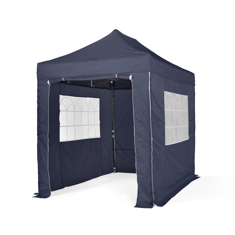 All Seasons Gazebos | 3x2m Pop Up Gazebo with 4 Side Walls & Accessory Pack | Heavy Duty, Fully Waterproof, High Grade Materials (Navy)