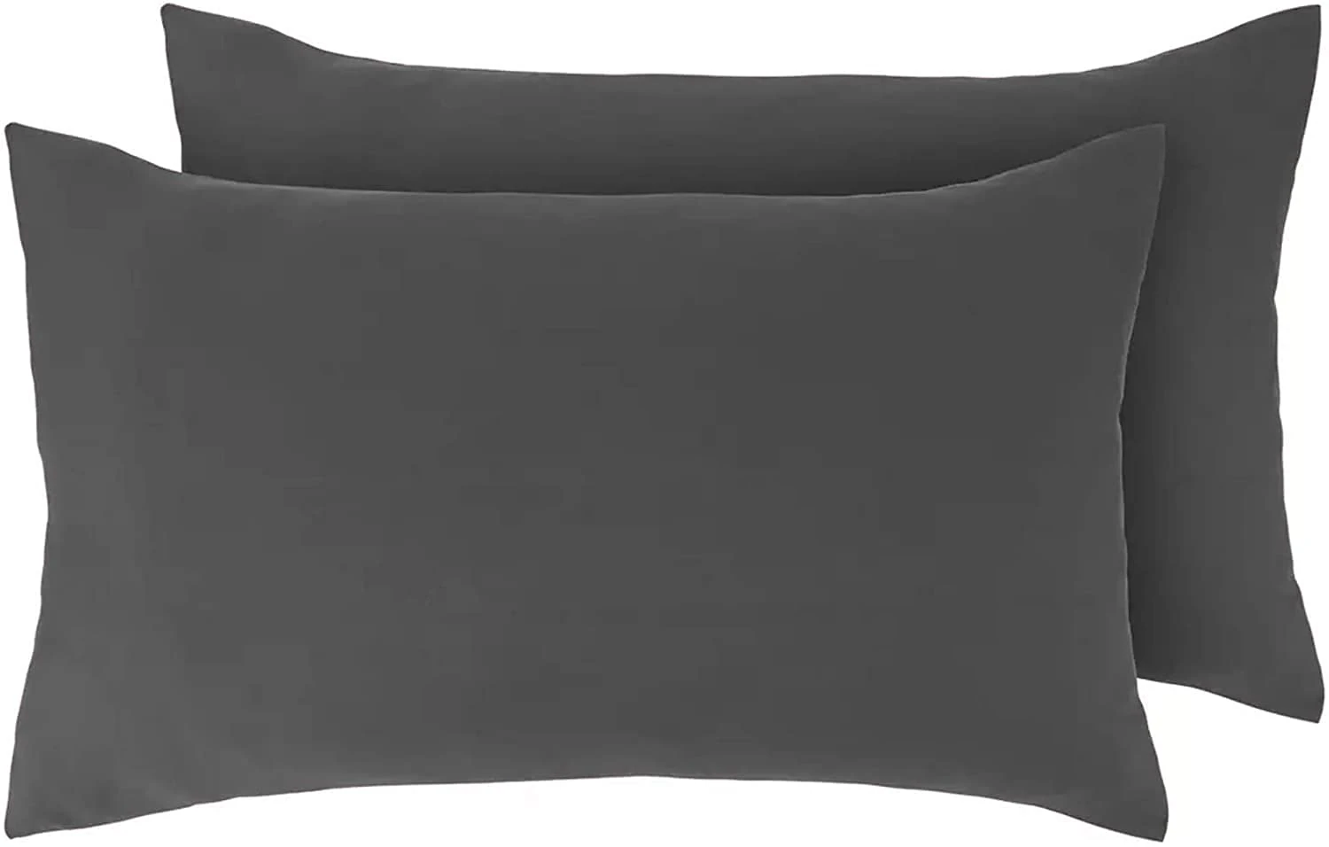 Egyptian Cotton 200 Thread Count Pillow Cases 2 Pack (Charcoal Grey)
