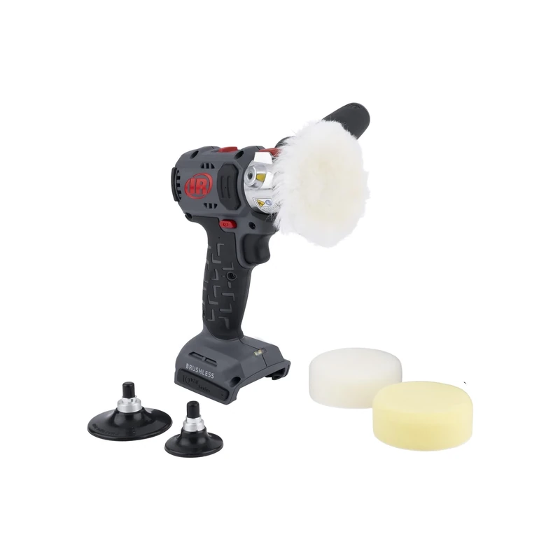 Ingersoll Rand G4621 IQV20 Cordless Polisher/Sander, Brushless Motor, Extended Runtime, Multi-Configuration, Metal Chuck, Ergonomic Design, Grey
