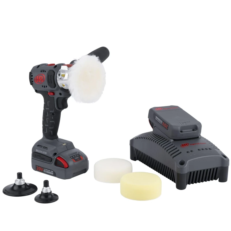 Ingersoll Rand G4621-K22-EU 20V Cordless Polisher/Sander 2 Battery Kit, 8300 RPM, 2" (50 mm) & 3" (75 mm) Pad- High-Power Brushless Motor