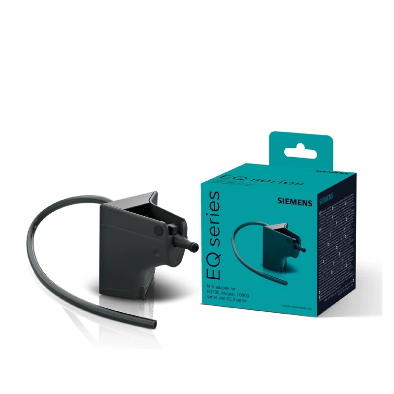 SIEMENS TZ70001 Milk Container Adapter for External Milk Containers, Specially Designed EQ.700 Fully Automatic Coffee Machines, Original Accessories, Dishwasher Safe, Black - Image 1