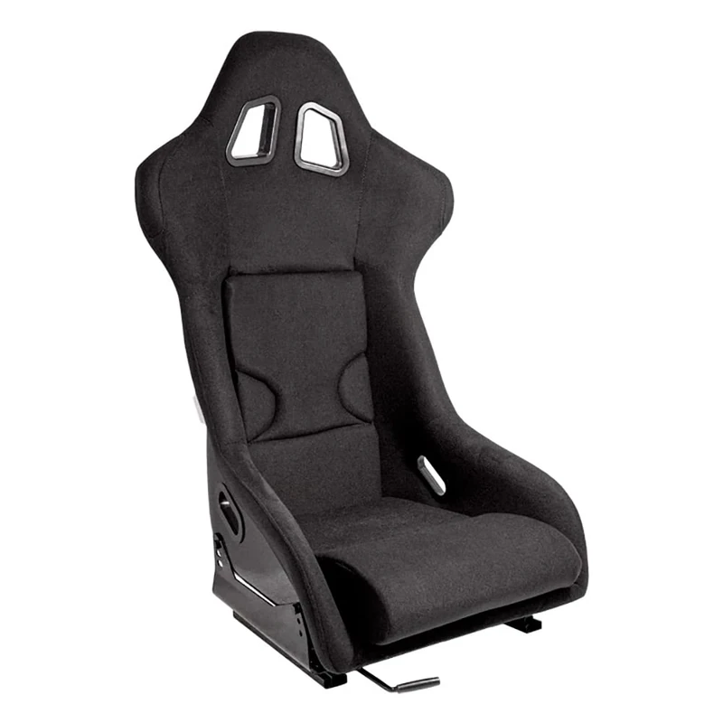 AutoStyle Sport seat 'RR' - Black - Non-reclinable fibreglass back-rest - incl. slides