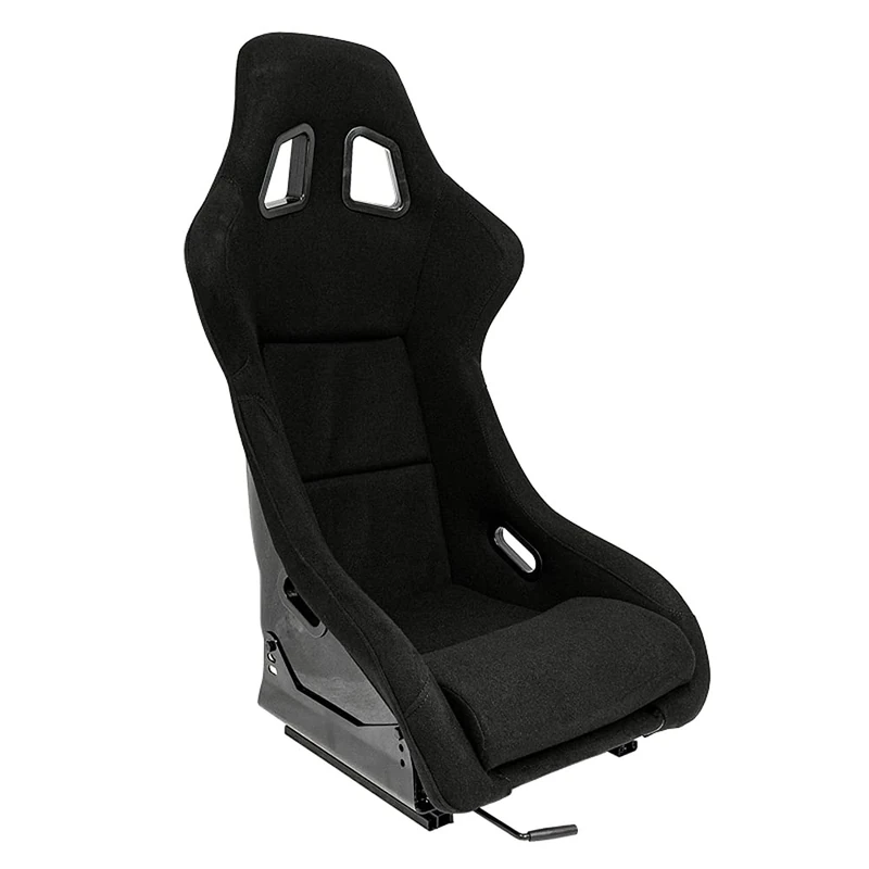 AutoStyle Sport seat 'MO' - Black - Non-reclinable fibreglass back-rest - incl. slides