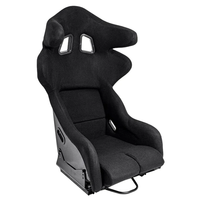 AutoStyle Sport seat 'JJ' - Black - Non-reclinable fibreglass back-rest - incl. slides