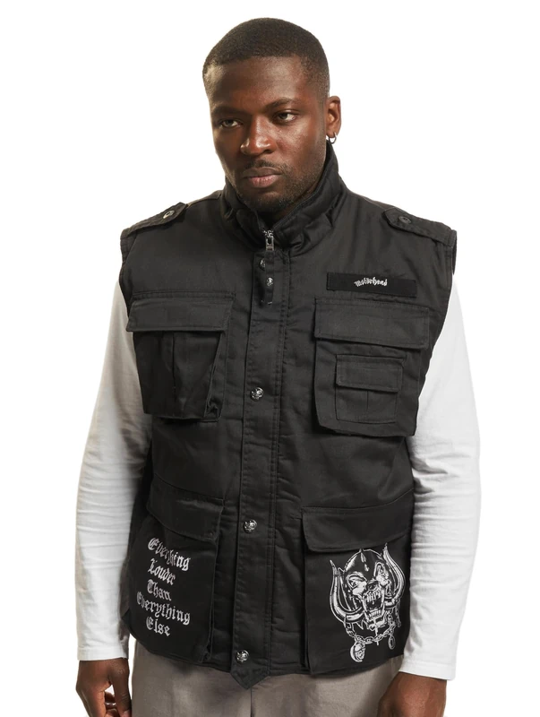 Brandit Motörhead Ranger Vest, color: black, size: XXL