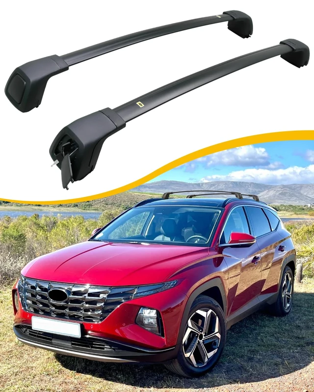 EZREXPM Cross Bars Roof Rack Fit for 2022 2023 2024 Hyundai Tucson Luggage Rack Crossbar Cargo Carrier Rooftop Accessories (with Side Rails)