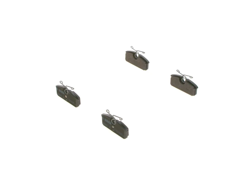 Bosch BP2352 - Brake Pads Car Rear Axle - Bosch Quality - Reduced Noise and Dust - ECE-R90 Certified - Copper-Free - 1 Set of 4 Pads - With Accessories