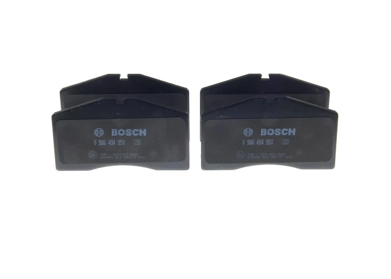 Bosch BP1801 - Brake Pads Car Front Axle - Bosch Quality - Reduced Noise and Dust - ECE-R90 Certified - Copper-Free - 1 Set of 4 Pads