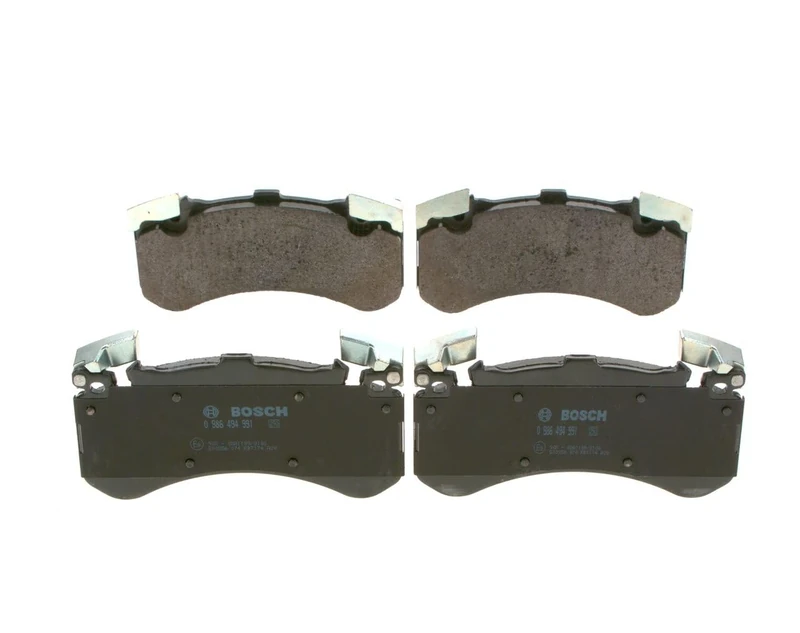 Bosch BP1842 - Brake Pads Car Front Axle - Bosch Quality - Reduced Noise and Dust - ECE-R90 Certified - Copper-Free - 1 Set of 4 Pads