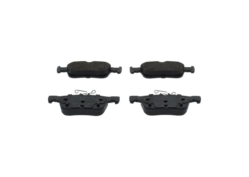 Bosch BP1876 - Brake Pads Car Rear Axle - Bosch Quality - Reduced Noise and Dust - ECE-R90 Certified - Copper-Free - 1 Set of 4 Pads