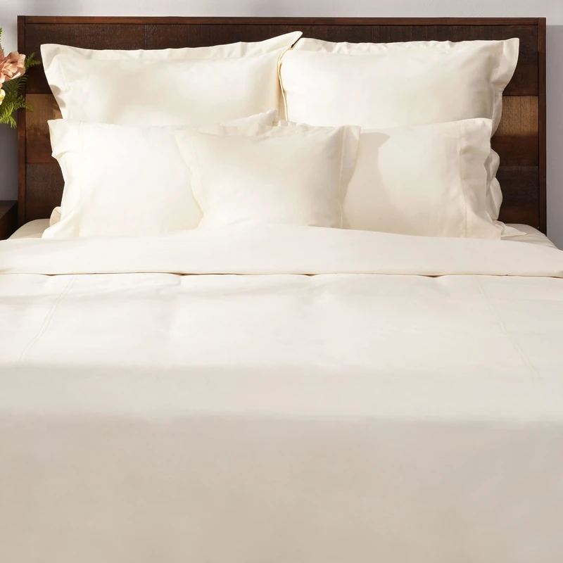 Deco Mex BOVSATEEN33K King Size Bed Set 7 Pieces Cotton Cream Regular Size