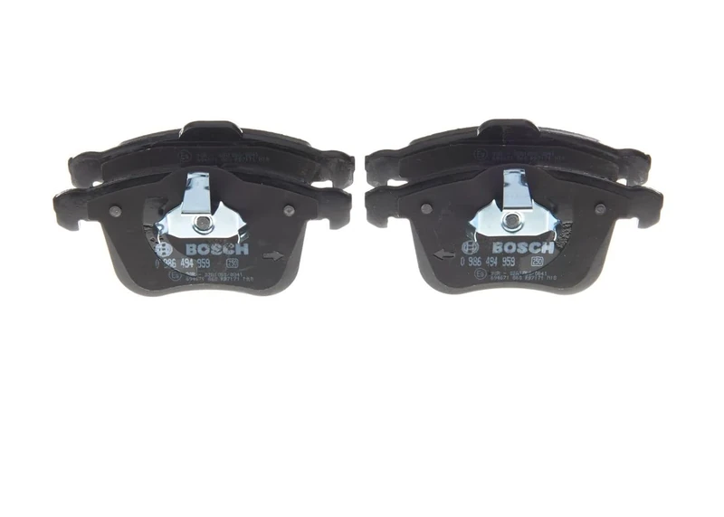 Bosch BP1810 - Brake Pads Car Front Axle - Bosch Quality - Reduced Noise and Dust - ECE-R90 Certified - Copper-Free - 1 Set of 4 Pads