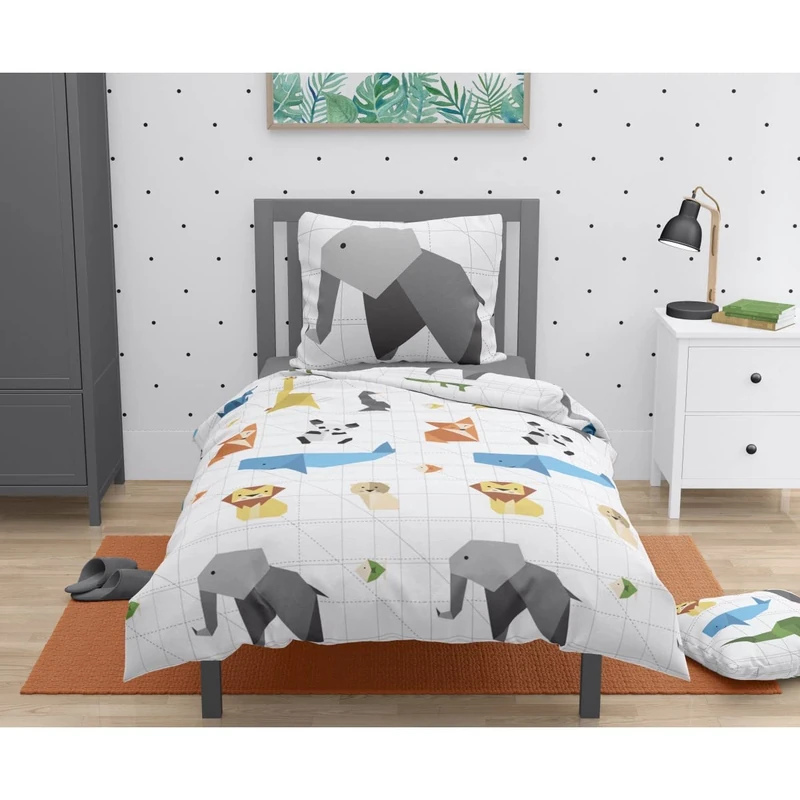 Roupillon - Original children's bed linen, 100% cotton - white - 140 x 200 cm
