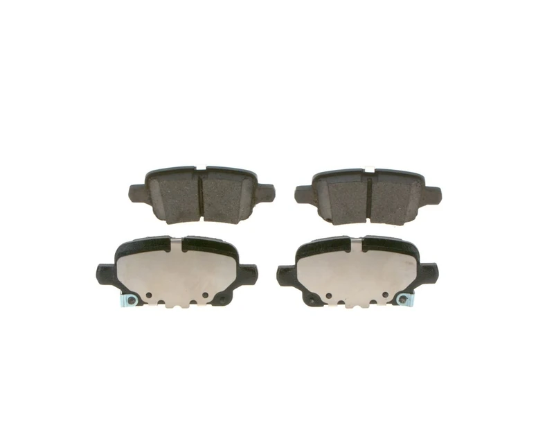 Bosch BP2493 - Brake Pads Car Rear Axle - Bosch Quality - Reduced Noise and Dust - ECE-R90 Certified - Copper-Free - 1 Set of 4 Pads