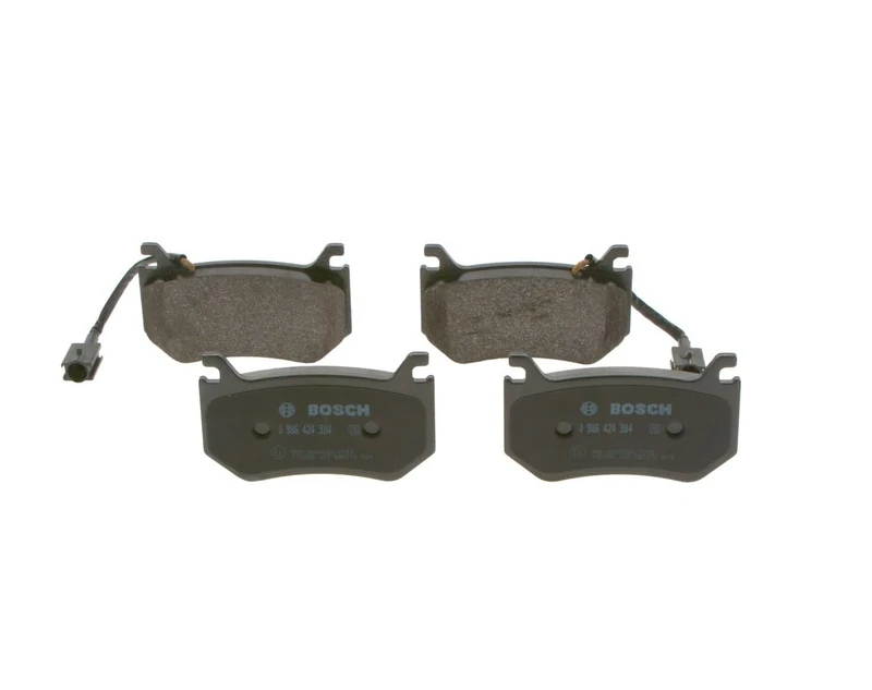 Bosch BP2239 - Brake Pads Car Rear Axle - Bosch Quality - Reduced Noise and Dust - ECE-R90 Certified - Copper-Free - 1 Set of 4 Pads