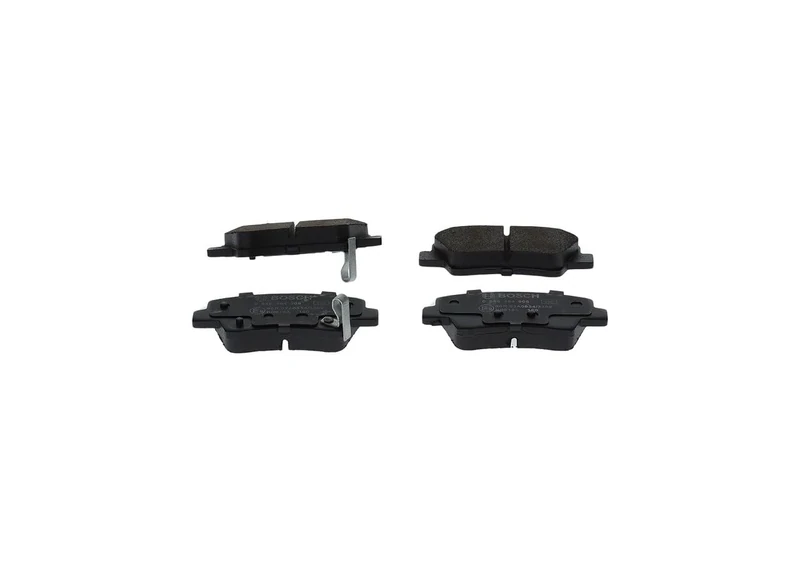 Bosch BP1896 - Brake Pads Car Rear Axle - Bosch Quality - Reduced Noise and Dust - ECE-R90 Certified - Copper-Free - 1 Set of 4 Pads