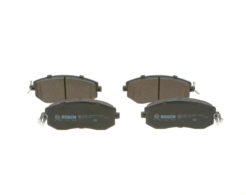 Bosch BP1897 - Brake Pads Car Front Axle - Bosch Quality - Reduced Noise and Dust - ECE-R90 Certified - Copper-Free - 1 Set of 4 Pads