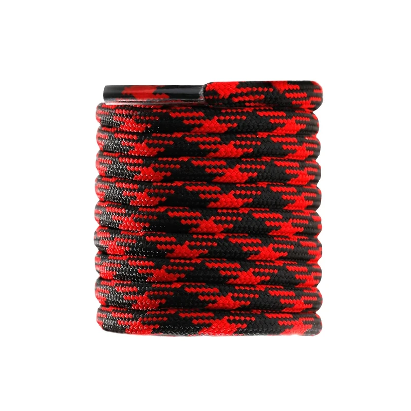 CCSOFTIME Round Heavy-Duty Boot Laces - Strong Replacement Shoelaces for Walking, Hiking, Steel-Toe Boots, Safety, and Hunting - for Men and Women