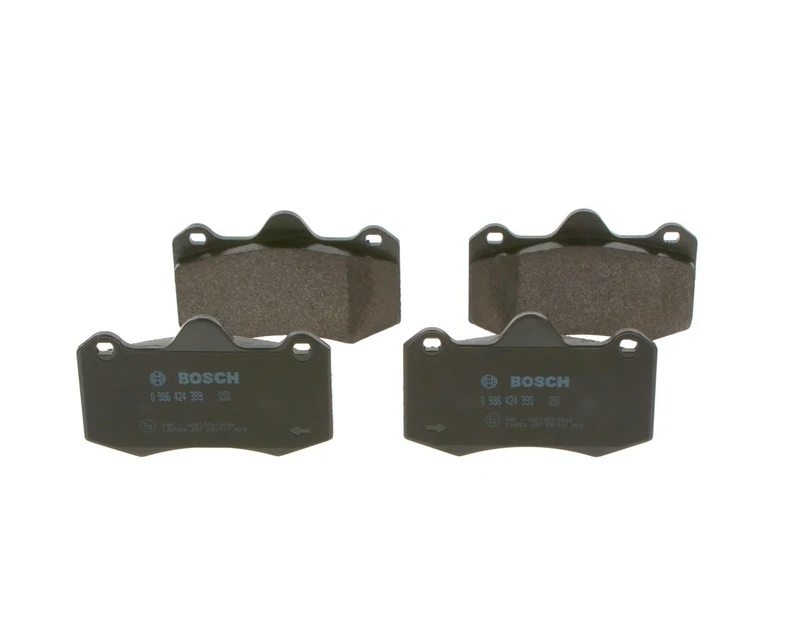 Bosch BP2349 - Brake Pads Car Front Axle - Bosch Quality - Reduced Noise and Dust - ECE-R90 Certified - Copper-Free - 1 Set of 4 Pads