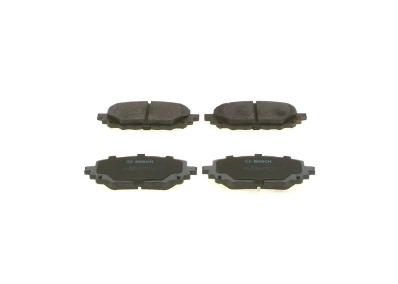 Bosch BP2126 - Brake Pads Car Front Axle - Bosch Quality - Reduced Noise and Dust - ECE-R90 Certified - Copper-Free - 1 Set of 4 Pads