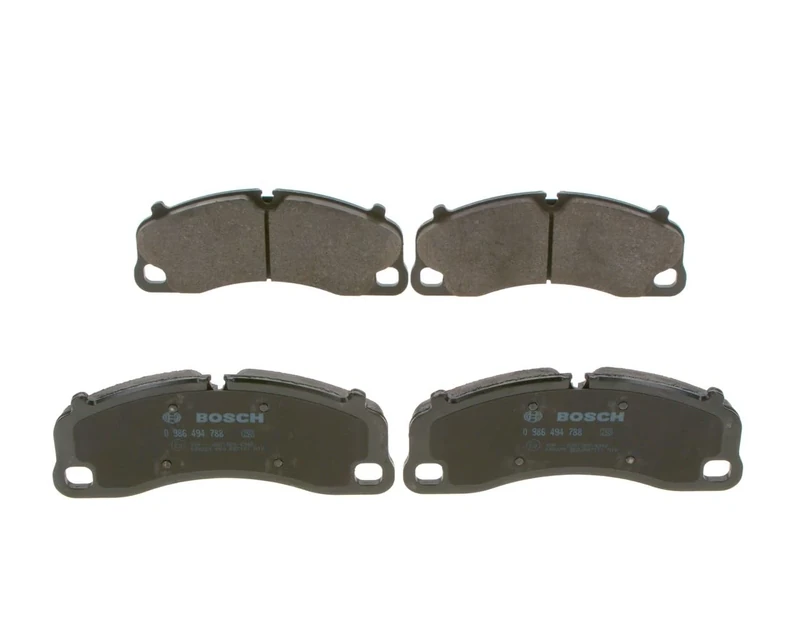 Bosch BP1857 - Brake Pads Car Front Axle - Bosch Quality - Reduced Noise and Dust - ECE-R90 Certified - Copper-Free - 1 Set of 4 Pads