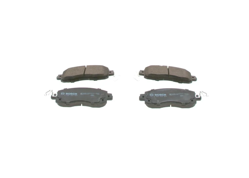 Bosch BP2375 - Brake Pads Car Front Axle - Bosch Quality - Reduced Noise and Dust - ECE-R90 Certified - Copper-Free - 1 Set of 4 Pads