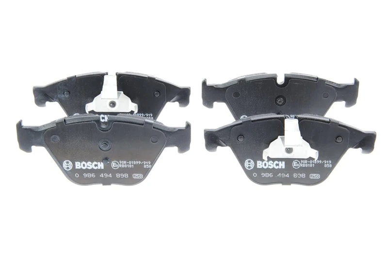 Bosch BP1886 - Brake Pads Car Front Axle - Bosch Quality - Reduced Noise and Dust - ECE-R90 Certified - Copper-Free - 1 Set of 4 Pads
