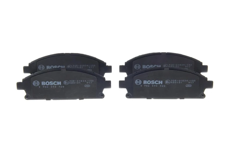 Bosch BP1917 - Brake Pads Car Front Axle - Bosch Quality - Reduced Noise and Dust - ECE-R90 Certified - Copper-Free - 1 Set of 4 Pads