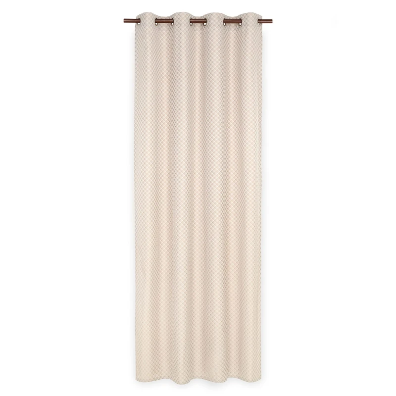 Deco Mex VAMK20301 RIPOLI Curtain Polyester Cream Regular Size - Image 1