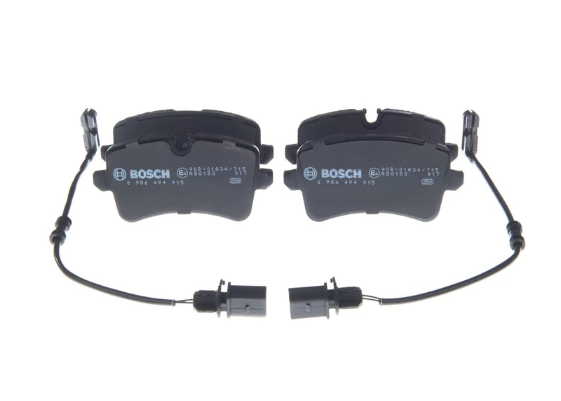 Bosch BP1904 - Brake Pads Car Rear Axle - Bosch Quality - Reduced Noise and Dust - ECE-R90 Certified - Copper-Free - 1 Set of 4 Pads