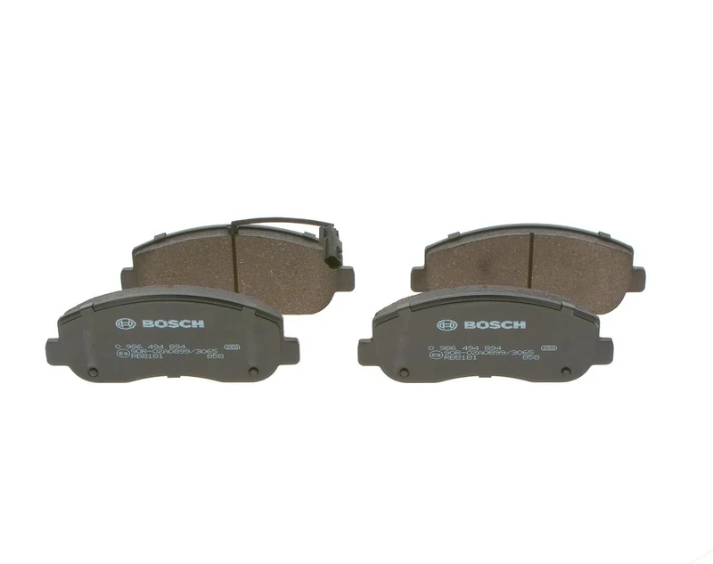 Bosch BP1882 - Brake Pads Car Front Axle - Bosch Quality - Reduced Noise and Dust - ECE-R90 Certified - Copper-Free - 1 Set of 4 Pads