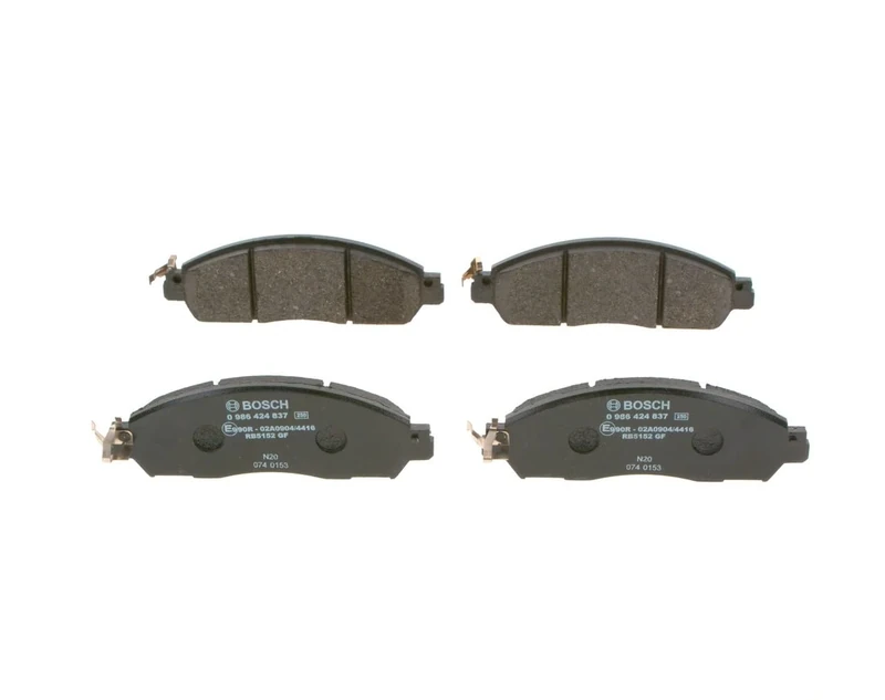Bosch BP2440 - Brake Pads Car Front Axle - Bosch Quality - Reduced Noise and Dust - ECE-R90 Certified - Copper-Free - 1 Set of 4 Pads