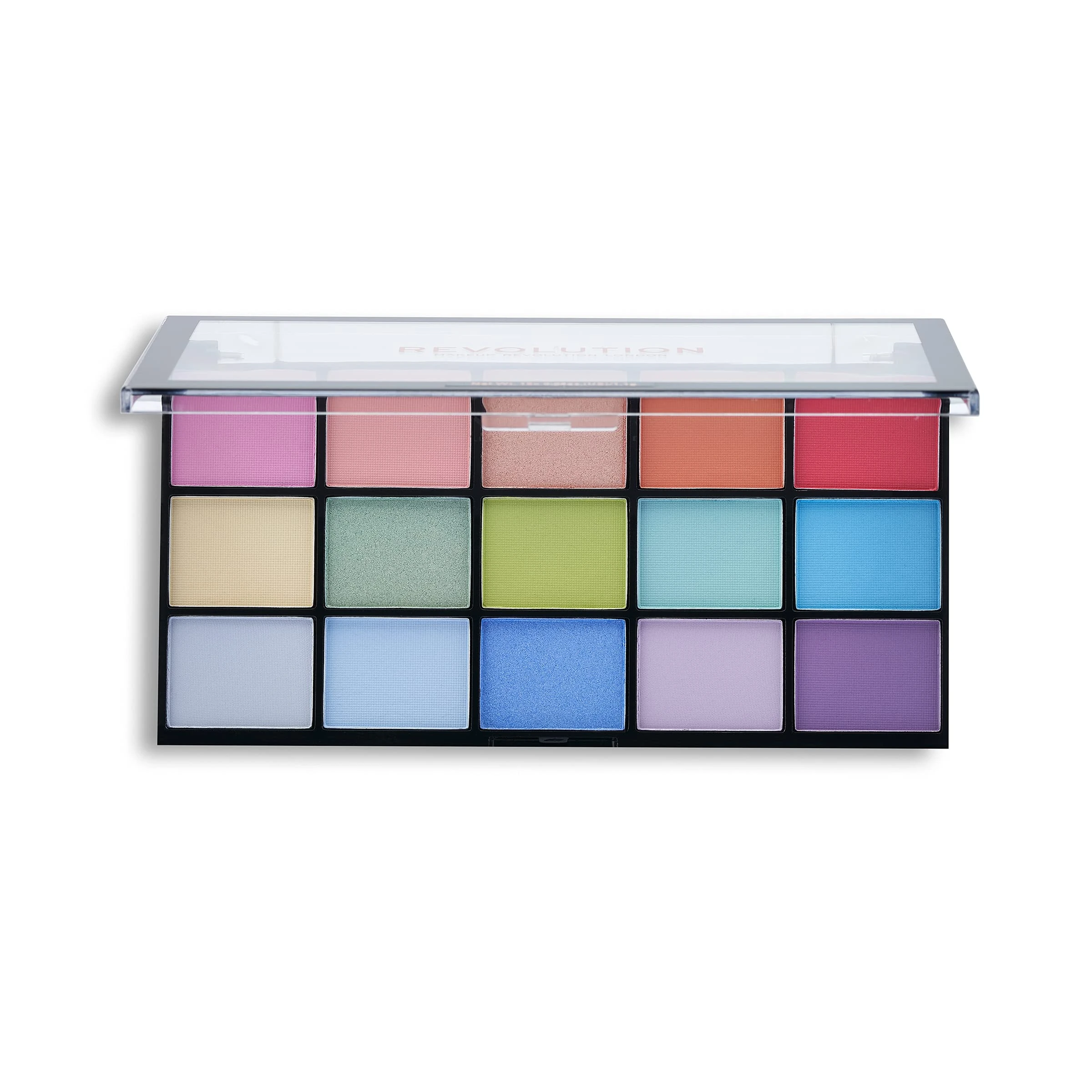 Revolution Beauty London Reloaded Eyeshadow Palette, Metallic and Matte Eye Colours, 15 Shades, Sugar Pie, 16.5g