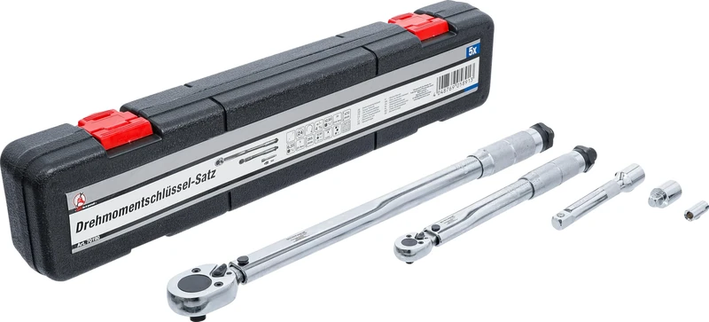 BGS Diy 70190 | Torque Wrench Set | 6.3 mm (1/4") 5 - 25 Nm, 12.5 mm (1/2") 28 - 210 Nm | 5 pcs.