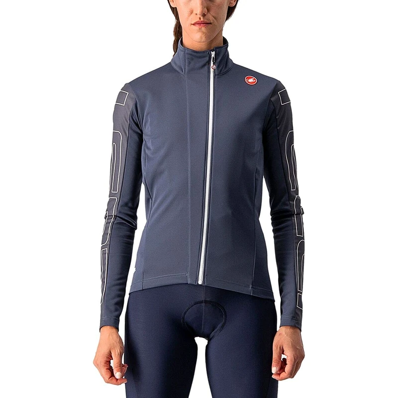 CASTELLI 4519539-070 TRANSITION W JACKET Women's Jacket Dark Steel Blue/Soft Pink XS