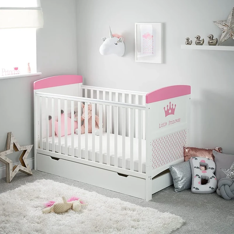 Obaby Grace Inspire Cot Bed & Under Drawer - Little Princess