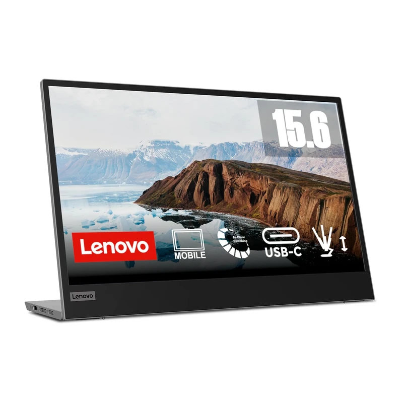 Lenovo L15 15.6 Inch Portable Monitor | FHD, 1080p, 60Hz, IPS, 6ms, USB-C / Type-C connector
