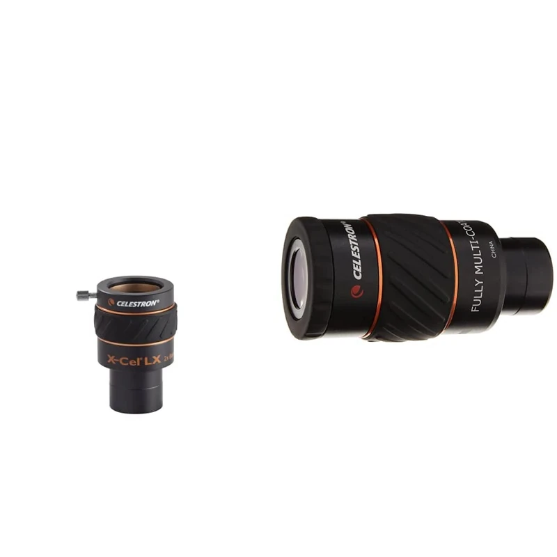 Celestron 935291.25 Inch X-Cel LX 2x Barlow Lens - Black & 93421 X-Cel LX Series - 1.25'' Eyepiece, 5 mm