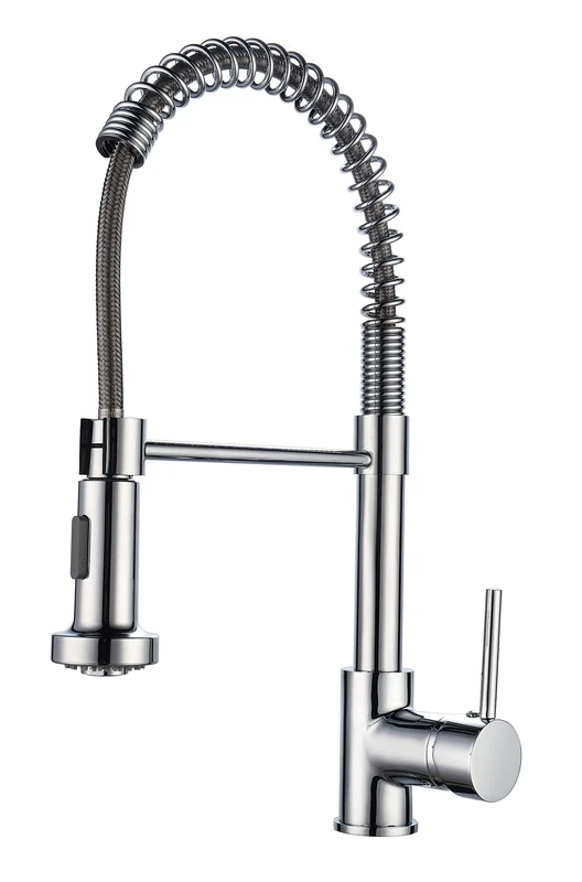 Edouard Rousseau - Opus Sink Mixer Tap - 2 Jet Shower Head with Quick Hand-Clamping Nut - 420 (Height) x 205 (Projection) mm - Chrome