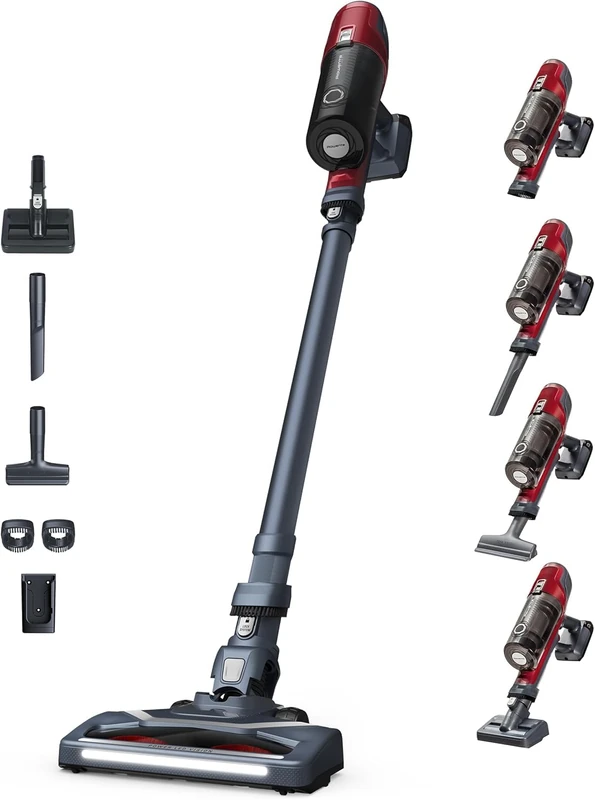 Rowenta X-Pert 6.60 RH6878 Cordless Stick Vacuum Cleaner, 100 W, Multiple Speeds, Boost Trigger, Up to 45 Minutes Autonomy, Interchangeable Battery, Lightweight, Handy Accessories, Dust Thief
