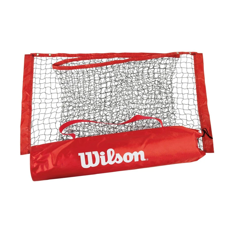 Wilson EZ Replacement 20' Tennis Net, Quick and Easy Setup, Portable Build, Ideal For Beginners, Colour: Red - Image 1