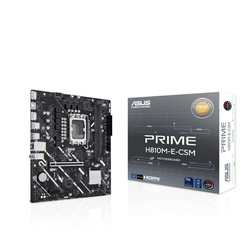 ASUS Prime H810M-E-CSM Intel H810 LGA1851 Micro-ATX Motherboard