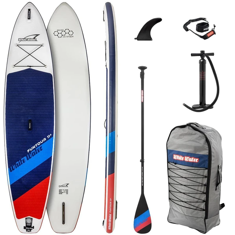 White Water Funtour 11'4'' Inflatable SUP Touring Board - Image 1