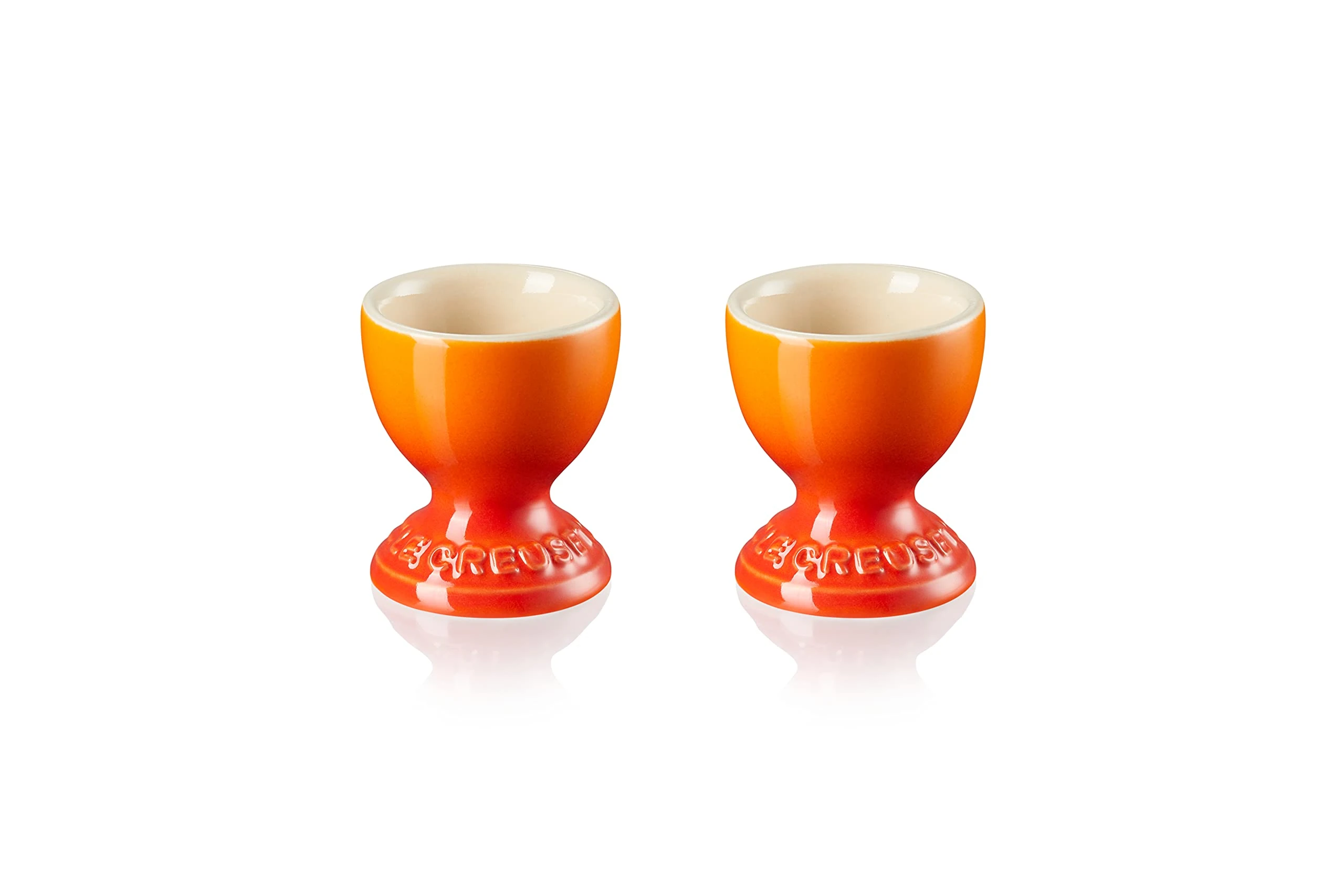 Le Creuset Stoneware Footed Egg Cups, Set of 2, 9 g, 5.3 x 5.3 x 5.9 cm, Volcanic, 79064000900000