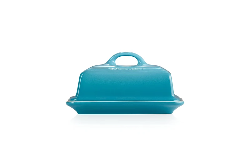 Le Creuset Stoneware Butter Dish, 900 g, 17 x 12.5 x 9 cm, Teal, 70837171700000