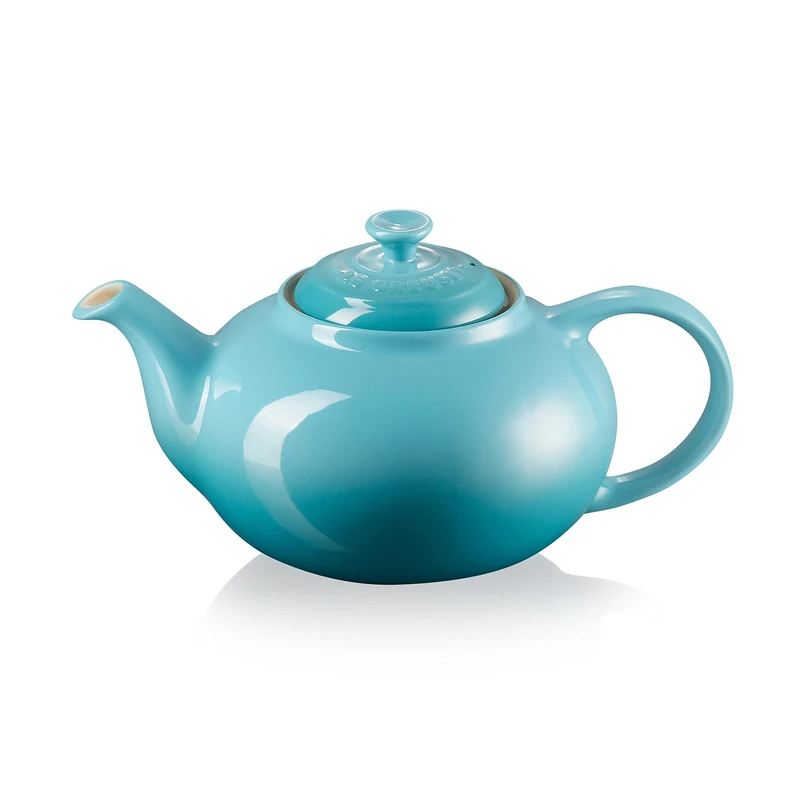 Le Creuset Stoneware Classic Teapot, 1.3 litres, Serves 3-4 Cups, Teal, 70702131700000