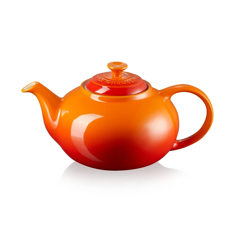 Le Creuset Stoneware Classic Teapot, 1.3 litres, Serves 3-4 Cups, Volcanic, 70702130900000
