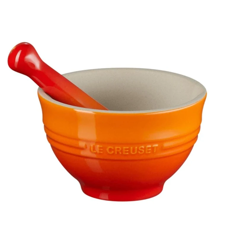LE CREUSET 300ml Mortar & Pestle Flame -Global 4c Box