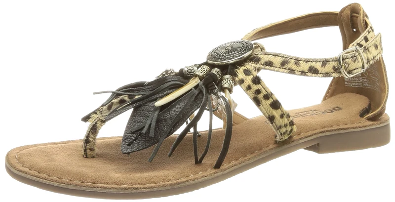 Dockers by Gerli Women's 50AL202-170311 Flat Sandal, Brown/Light Brown, 7.5 UK - Image 1