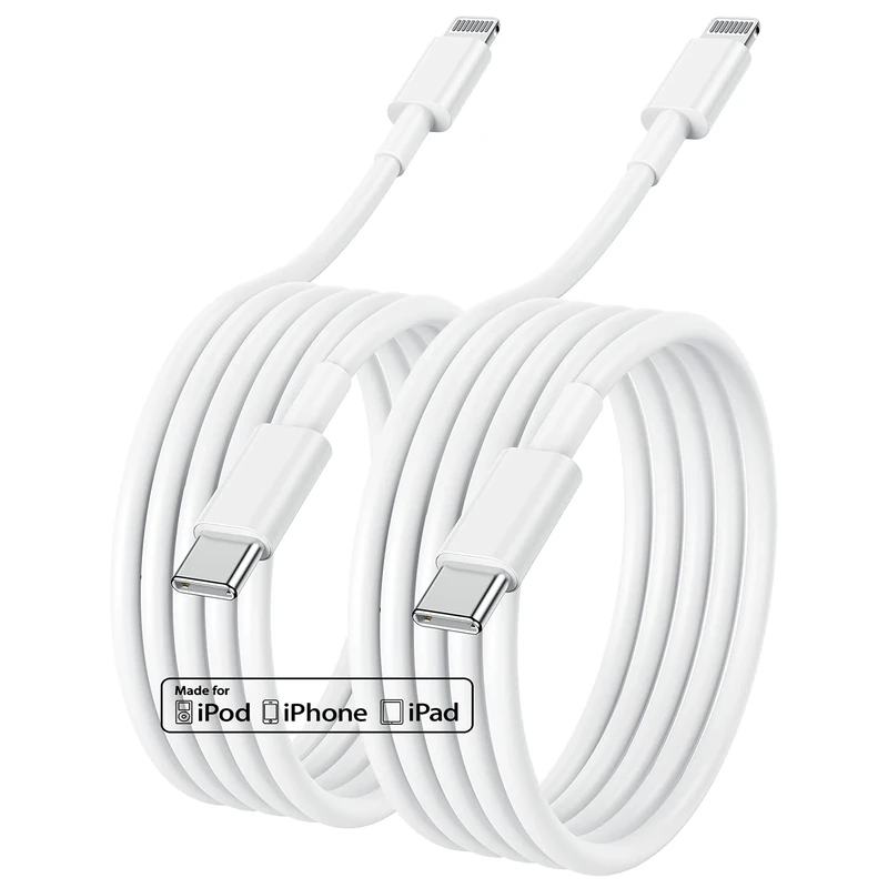 iPhone 14 13 Fast Charger Cable 2M 2Pack,[Apple MFi Certified]USB C to Lightning Cable for iPhone 14 Pro Max/13 mini/12Pro/11/XS/XR/8/iPad/AirPod, Type C Port Support Quick iPhone Charging Lead 6 Foot